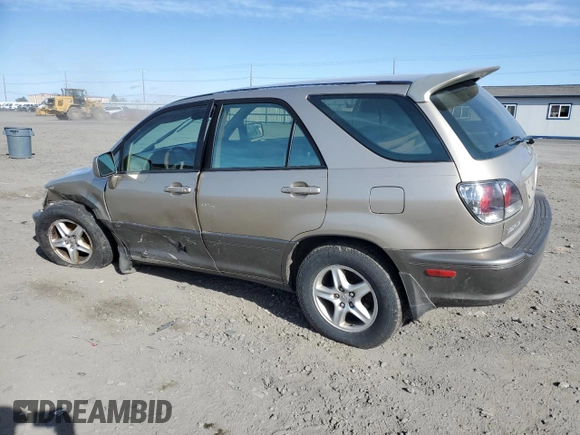 2002 Lexus RX 300 with VIN JTJHF10U120270588, listed as a Copart auction lot 52888125 with 243,985 mi miles and Salvage Title. Bid and sale history available at carsss.com. Image 2.