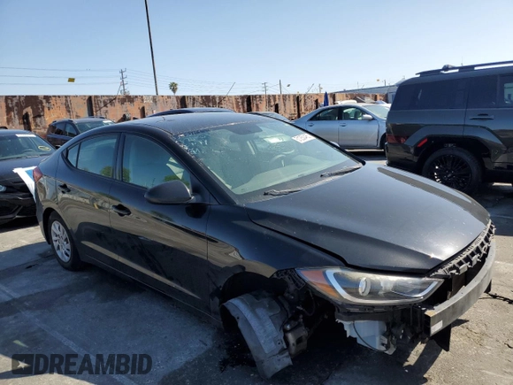 2017 Hyundai Elantra SE with VIN 5NPD74LF7HH090606, listed as a Copart auction lot 51250465 with 115,274 mi miles and Salvage Title. Bid and sale history available at DreamBid. Image 4.