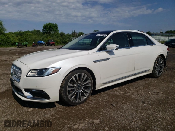 2017 Lincoln Continental Select with VIN 1LN6L9TK8H5602156, listed as a Copart auction lot 61907695 with 112,382 mi miles and Salvage title. Bid and sale history available at DreamBid. Image 1.