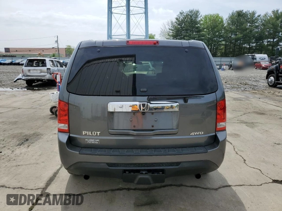 2012 Honda Pilot LX with VIN 5FNYF4H24CB055507, listed as a Copart auction lot 60484184 with 174,802 mi miles and Salvage Title. Bid and sale history available at carsss.com. Image 6.