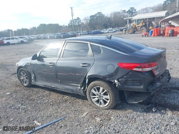 2018 Kia Optima LX with VIN KNAGT4L31J5221854, listed as a IAAI auction lot 41476537 with 114,343 mi miles. Bid and sale history available at carsss.com. Image 3.