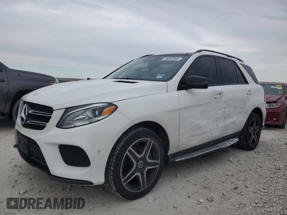 2017 Mercedes-Benz GLE 350 with VIN 4JGDA5JB2HA923657, listed as a Copart auction lot 46997685 with 121,202 mi miles and Salvage title. Bid and sale history available at DreamBid. Image 1.