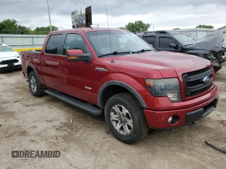 2013 Ford F-150 XL with VIN 1FTFW1ET2DFA67705, listed as a Copart auction lot 58591525 with 168,415 mi miles and Salvage title. Bid and sale history available at DreamBid. Image 4.