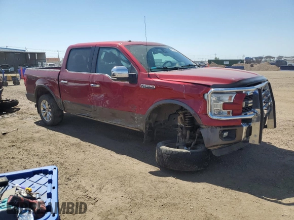 2016 Ford F-150 XLT with VIN 1FTEW1EG0GFA63655, listed as a Copart auction lot 61683815 with 113,952 mi miles and Salvage title. Bid and sale history available at DreamBid. Image 4.