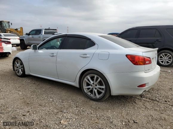 2006 Lexus IS 350 Auto with VIN JTHBE262365003936, listed as a Copart auction lot 44783635 with 0 mi miles and Salvage Title. Bid and sale history available at carsss.com. Image 2.