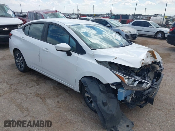 2022 Nissan Versa SV with VIN 3N1CN8EV4NL839437, listed as a IAAI auction lot 42235889 with 46,138 mi miles and . Bid and sale history available at DreamBid. Image 1.