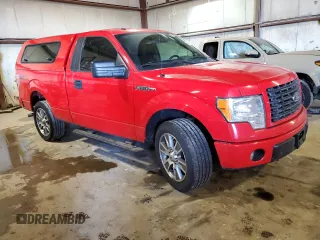 2014 Ford F-150 XL with VIN 1FTMF1CM6EKF44311, listed as a Copart auction lot 46420765 with 96,895 mi miles and Salvage Title. Bid and sale history available at carsss.com. Image 4.