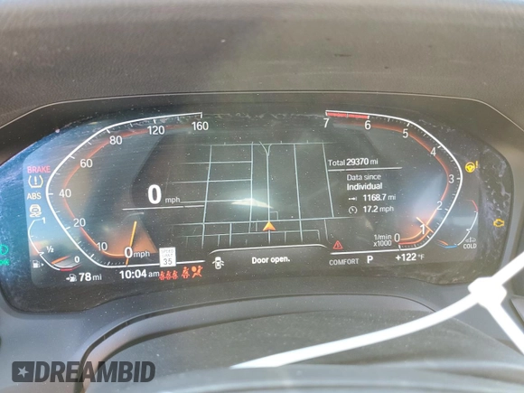 2022 BMW 3 Series 330i with VIN 3MW5R1J09N8C25348, listed as a Copart auction lot 52197805 with 29,370 mi miles and Salvage title. Bid and sale history available at DreamBid. Image 9.