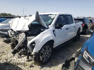 2023 Ford F-150 XL with VIN 1FTEW1EPXPKF22701, listed as a Copart auction lot 85271204 with 0 mi miles and Salvage Title. Bid and sale history available at carsss.com. Image 1.