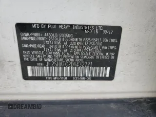 2013 Subaru Forester X Limited с VIN JF2SHAFC2DH432221, выставлен на аукционе Copart как лот 52303335 с пробегом 164 009 миль миль и Списание • Salvage title. История ставок и продаж доступна на DreamBid. Изображение 13.