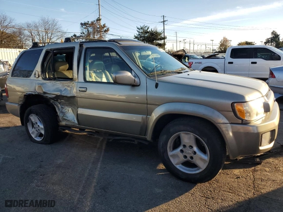 2003 Infiniti QX4 Luxury with VIN JNRDR09Y93W300623, listed as a Copart auction lot 82672114 with 214894 miles and Salvage Title. Bid and sale history available at carsss.com. Image 4.