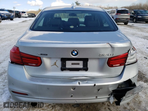 2017 BMW 3 Series 320i xDrive with VIN WBA8E5G32HNU45076, listed as a Copart auction lot 89050755 with 59,680 mi miles and Non repairable. Bid and sale history available at DreamBid. Image 6.