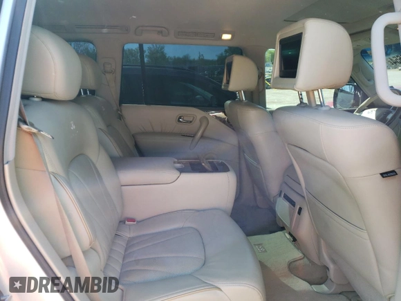 2011 Infiniti QX56 7-passenger with VIN JN8AZ2NEXB9002920, listed as a Copart auction lot 50844654 with 189,495 mi miles and Salvage Title. Bid and sale history available at carsss.com. Image 11.
