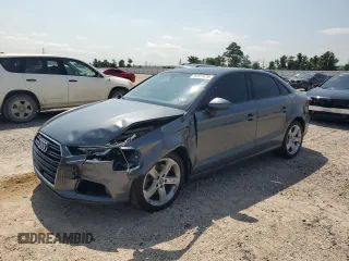 2018 Audi A3 Sedan Premium with VIN WAUAUGFF9J1004859, listed as a Copart auction lot 52322434 with 90,535 mi miles and Salvage Title. Bid and sale history available at carsss.com. Image 1.