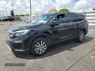 2022 Honda Pilot EX-L with VIN 5FNYF5H53NB015633, listed as a Copart auction lot 54150005 with 99,950 mi miles and Salvage title. Bid and sale history available at DreamBid. Image 1.