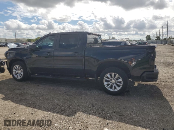 2019 Chevrolet Silverado 1500 Custom with VIN 1GCPWBEF4KZ244447, listed as a Copart auction lot 80223094 with 49,545 mi miles and Salvage Title. Bid and sale history available at carsss.com. Image 2.