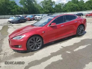 2020 Tesla Model S Long Range with VIN 5YJSA1E25LF412216, listed as a Copart auction lot 62078295 with 45,384 mi miles and Salvage title. Bid and sale history available at DreamBid. Image 1.