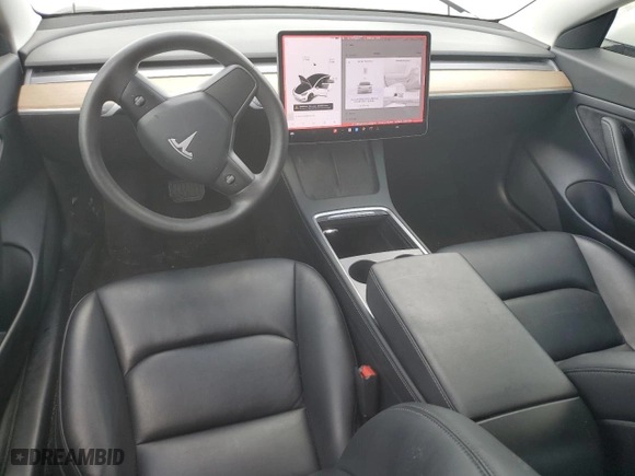 2021 Tesla Model 3 Standard Range Plus with VIN 5YJ3E1EA0MF920949, listed as a Copart auction lot 51477485 with 58,196 mi miles and Non Repairable. Bid and sale history available at carsss.com. Image 8.