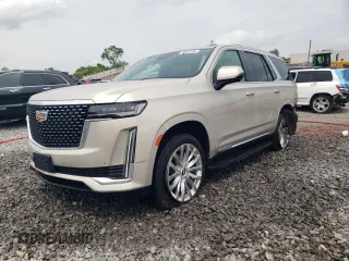 2021 Cadillac Escalade RWD Premium Luxury with VIN 1GYS3BKL1MR253813, listed as a Copart auction lot 54330185 with 47,671 mi miles and Salvage title. Bid and sale history available at DreamBid. Image 1.
