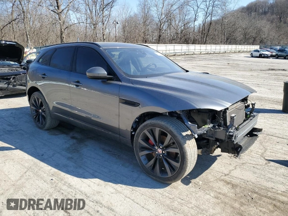2019 Jaguar F-Pace S with VIN SADCM2FV9KA353502, listed as a Copart auction lot 46871175 with 89,000 mi miles and Salvage Title. Bid and sale history available at DreamBid. Image 4.