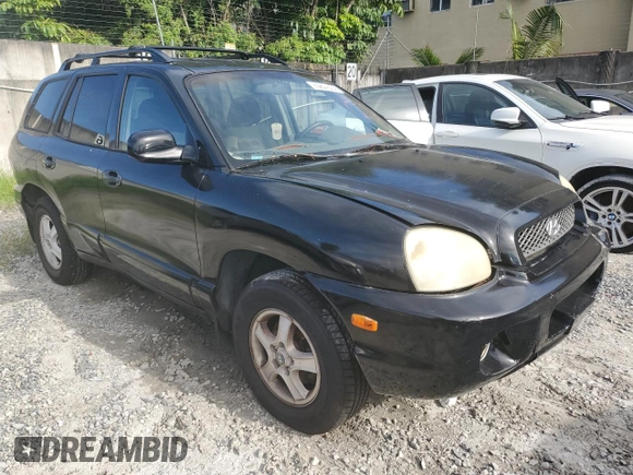 2003 Hyundai Santa Fe GLS with VIN KM8SC13D53U382460, listed as a Copart auction lot 70257874 with 0 mi miles and Salvage Title. Bid and sale history available at carsss.com. Image 4.