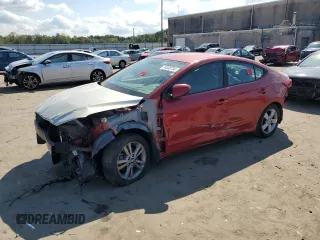 2017 Hyundai Elantra Limited with VIN 5NPD84LF5HH191124, listed as a Copart auction lot 88032795 with 0 mi miles and Salvage Title. Bid and sale history available at carsss.com. Image 1.