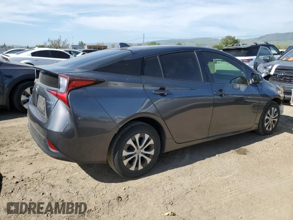 2019 Toyota Prius L Eco with VIN JTDKARFU2K3092217, listed as a Copart auction lot 53127915 with 133,717 mi miles and Salvage title. Bid and sale history available at DreamBid. Image 3.