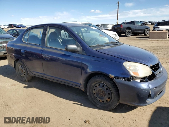 2003 Toyota ECHO with VIN JTDBT123930291244, listed as a Copart auction lot 51801605 with 378,723 mi miles and Salvage Title. Bid and sale history available at carsss.com. Image 4.