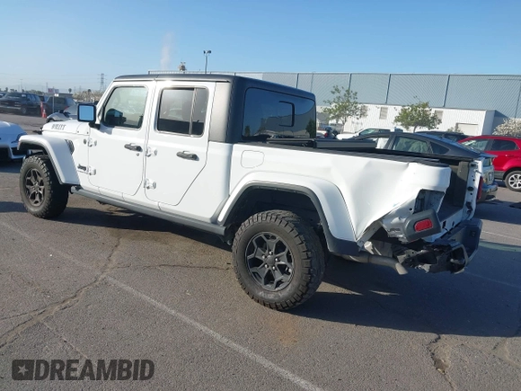 2022 Jeep Gladiator Texas Trail with VIN 1C6HJTAG4NL149537, listed as a IAAI auction lot 41947122 with 43,938 mi miles. Bid and sale history available at carsss.com. Image 3.