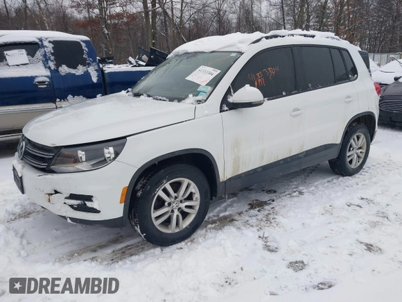 2016 Volkswagen Tiguan S with VIN WVGBV7AX2GW550558, listed as a IAAI auction lot 41553304 with 100,864 mi miles and . Bid and sale history available at DreamBid. Image 17.