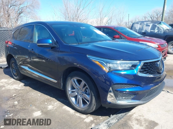 2021 Acura RDX w/Advance Package with VIN 5J8TC2H74ML015916, listed as a IAAI auction lot 41662208 with 40,678 mi miles. Bid and sale history available at carsss.com. Image 1.