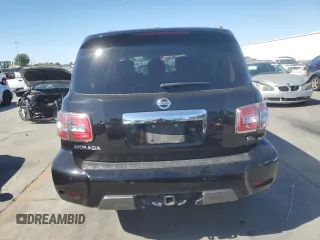 2019 Nissan Armada SL with VIN JN8AY2ND6K9090388, listed as a Copart auction lot 68142274 with 98,736 mi miles and Salvage Title. Bid and sale history available at carsss.com. Image 6.