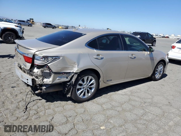 2013 Lexus ES 300h with VIN JTHBW1GG1D2011128, listed as a Copart auction lot 58246565 with 128,242 mi miles and Salvage title. Bid and sale history available at DreamBid. Image 3.