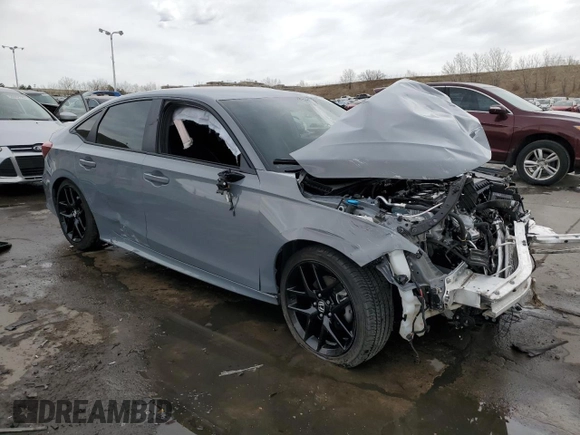 2025 Honda Civic Sedan Sport with VIN 2HGFE2F52SH509274, listed as a Copart auction lot 49656535 with 0 mi miles and Salvage Title. Bid and sale history available at carsss.com. Image 4.