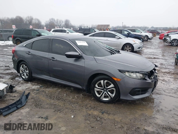 2016 Honda Civic Sedan LX with VIN 2HGFC2F54GH502713, listed as a IAAI auction lot 38807518 with 48,316 mi miles. Bid and sale history available at carsss.com. Image 1.