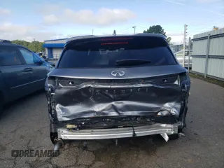 2025 Infiniti QX60 with VIN 5N1AL1ER4SC341441, listed as a Copart auction lot 56124485 with 5,975 mi miles and Salvage title. Bid and sale history available at DreamBid. Image 6.