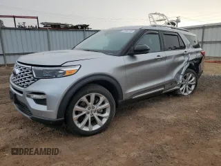 2022 Ford Explorer Platinum with VIN 1FM5K8HW2NNA11076, listed as a Copart auction lot 87486124 with 13,529 mi miles and Salvage Title. Bid and sale history available at carsss.com. Image 1.