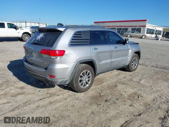2014 Jeep Grand Cherokee Limited with VIN 1C4RJEBG2EC265620, listed as a IAAI auction lot 41344179 with 188,412 mi miles. Bid and sale history available at carsss.com. Image 4.