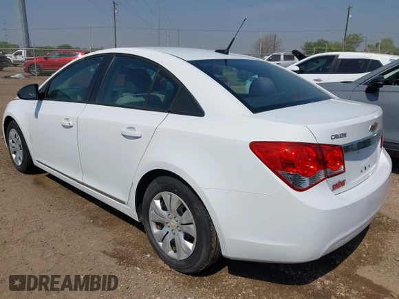 2014 Chevrolet Cruze LS with VIN 1G1PA5SH5E7156604, listed as a IAAI auction lot 41928010 with Not Provided miles and . Bid and sale history available at DreamBid. Image 3.