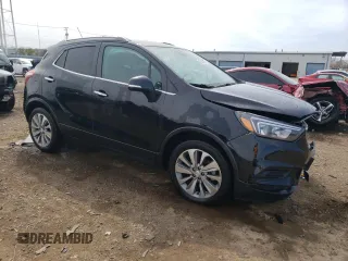 2018 Buick Encore Preferred with VIN KL4CJASB7JB709054, listed as a Copart auction lot 52828985 with 43,227 mi miles and Salvage Title. Bid and sale history available at DreamBid. Image 4.
