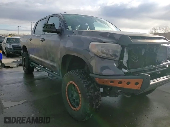 2016 Toyota Tundra 4WD Truck Platinum with VIN 5TFAW5F19GX537967, listed as a Copart auction lot 46597485 with 50,466 mi miles and Salvage Title. Bid and sale history available at carsss.com. Image 14.