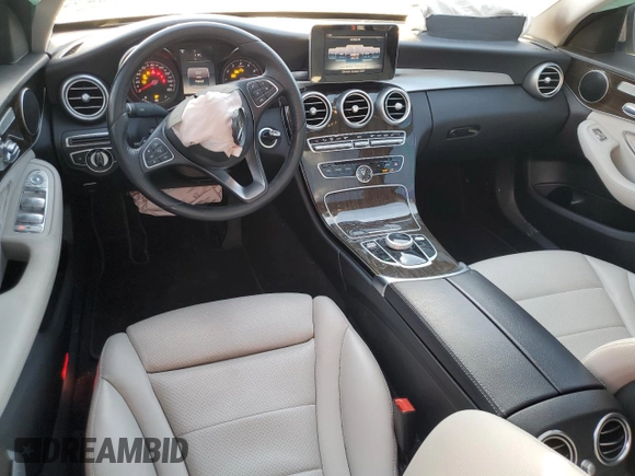 2017 Mercedes-Benz C 300 with VIN 55SWF4KB0HU224671, listed as a Copart auction lot 50299005 with 70,838 mi miles and Salvage Title. Bid and sale history available at carsss.com. Image 8.