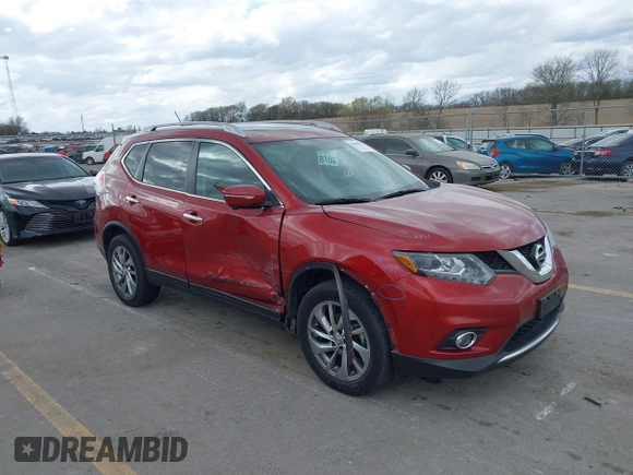 2015 Nissan Rogue SL with VIN 5N1AT2MV5FC870424, listed as a IAAI auction lot 41998532 with 111,000 mi miles and . Bid and sale history available at carsss.com. Image 1.