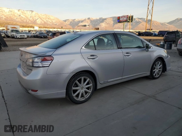 2010 Lexus HS 250h with VIN JTHBB1BA7A2009619, listed as a Copart auction lot 85790644 with 281,598 mi miles and Salvage Title. Bid and sale history available at DreamBid. Image 3.