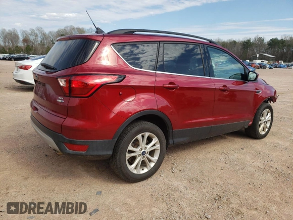 2019 Ford Escape SEL with VIN 1FMCU9HD6KUA68341, listed as a Copart auction lot 50228695 with 132,695 mi miles and Salvage Title. Bid and sale history available at DreamBid. Image 3.