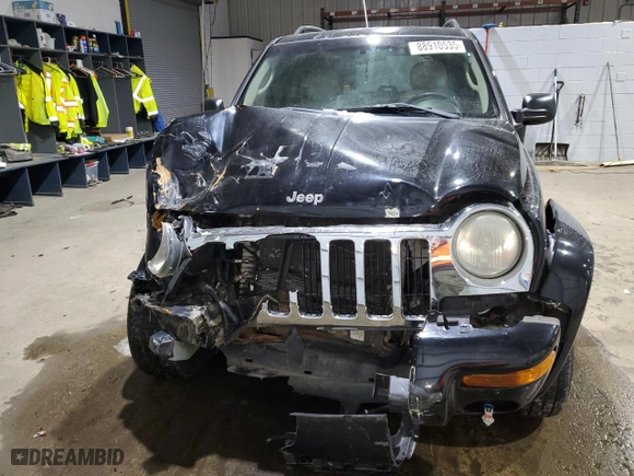 2004 Jeep Liberty Limited with VIN 1J4GL58K84W177787, listed as a Copart auction lot 88910535 with 143,779 mi miles and Salvage Title. Bid and sale history available at carsss.com. Image 5.