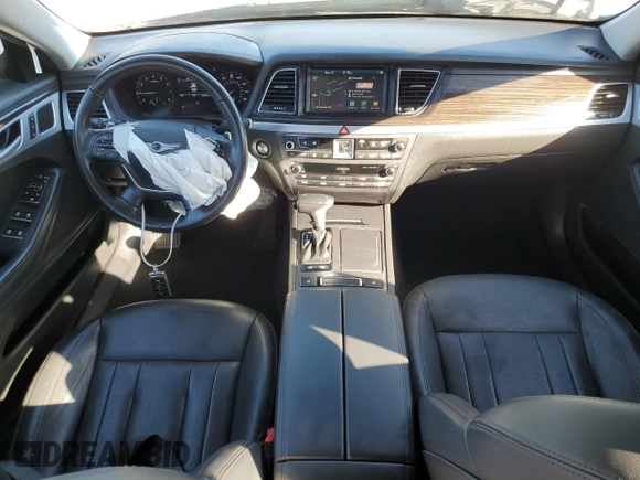 2019 Genesis G80 3.8L with VIN KMHGN4JE8KU295955, listed as a Copart auction lot 80874734 with 48,309 mi miles and Salvage title. Bid and sale history available at DreamBid. Image 8.