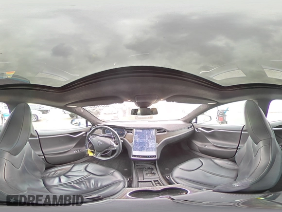 2015 Tesla Model S 85D with VIN 5YJSA1H28FFP78686, listed as a Copart auction lot 53310595 with 69,682 mi miles and Salvage Title. Bid and sale history available at carsss.com. Image 12.