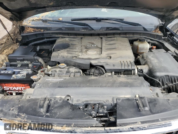 2017 Nissan Armada Platinum with VIN JN8AY2NF8H9301150, listed as a Copart auction lot 48145165 with 121,835 mi miles and Salvage Title. Bid and sale history available at carsss.com. Image 12.