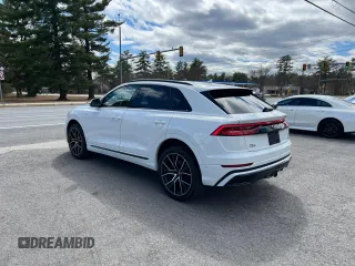 2019 Audi Q8 Premium Plus with VIN WA1EVAF17KD039090, listed as a Copart auction lot 53704905 with 79,894 mi miles and Clean Title. Bid and sale history available at carsss.com. Image 3.